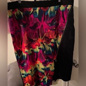 Worlington Womens plus size colorful summer skirt size 18W New